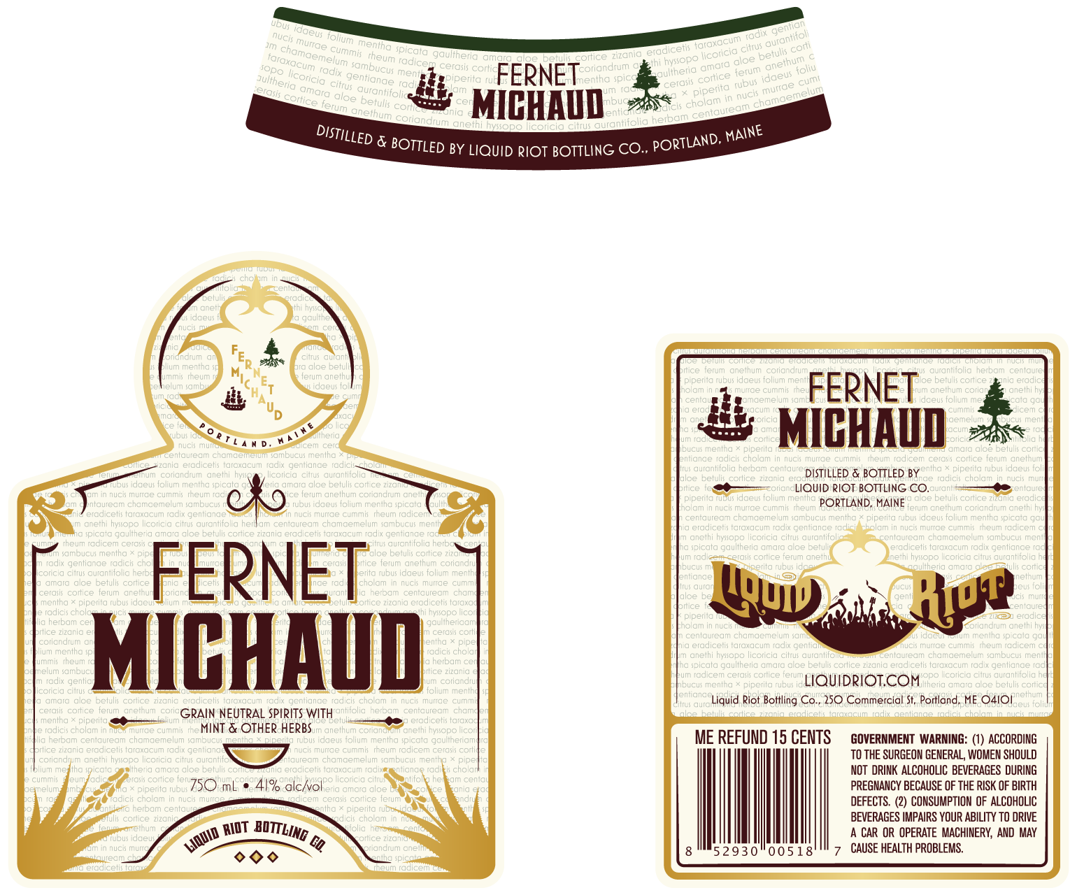 Fernet Michaud Labels