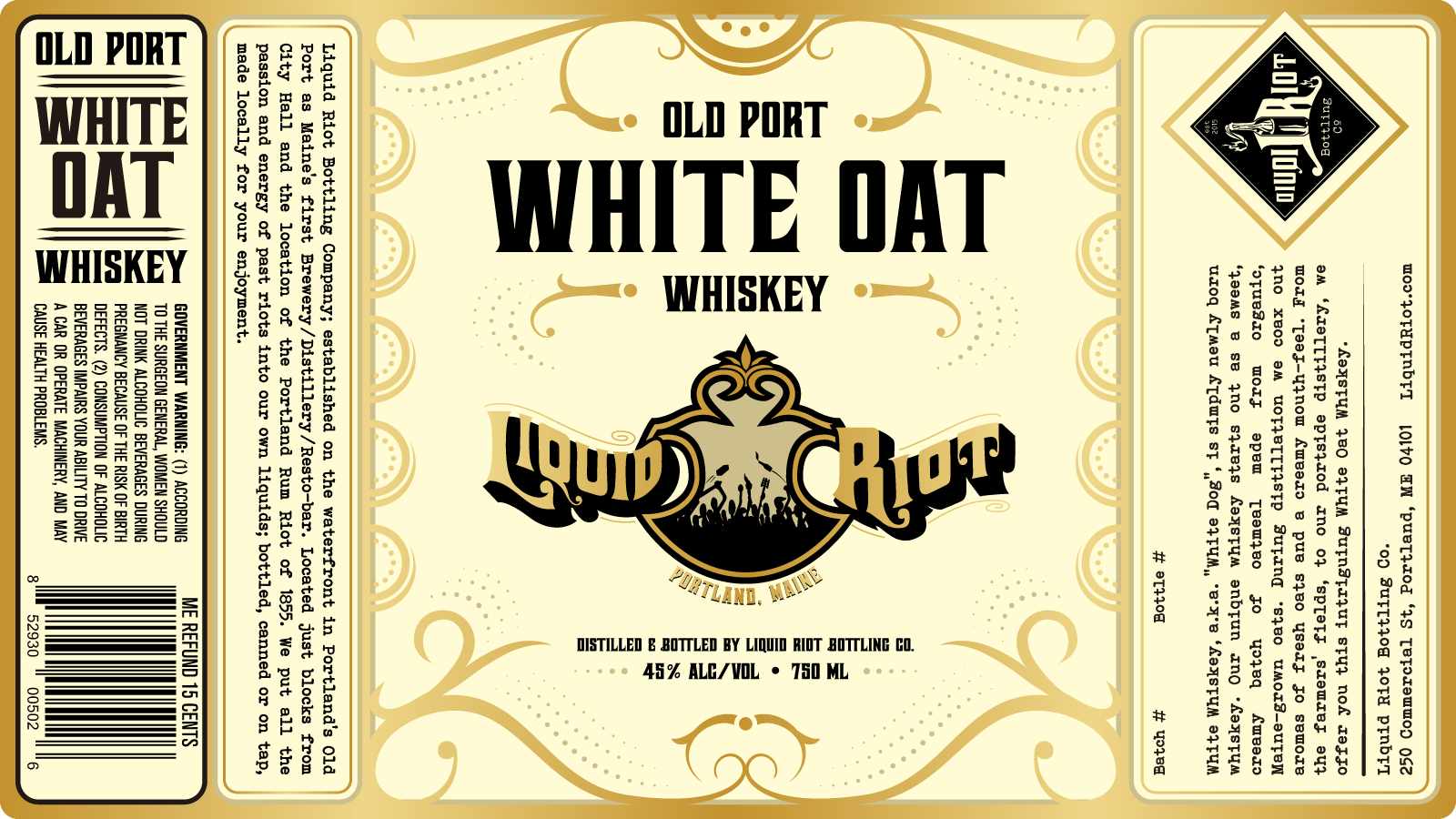 Liquid Riot – Old Port White Oat Whiskey